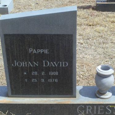 GRIESSEL Johan David 1908-1976 &amp; Johanna C. 1914-1988        