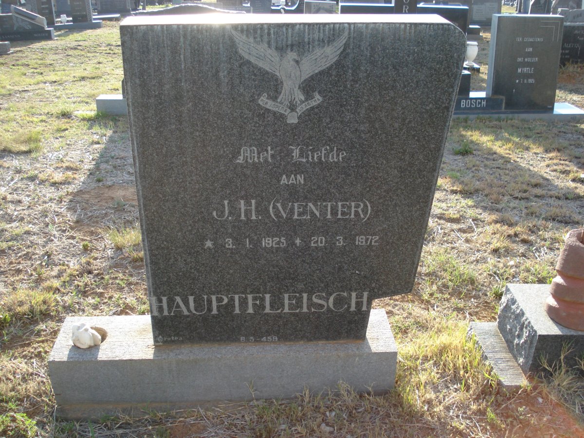 HAUPTFLEISCH J.H. 1925-1972