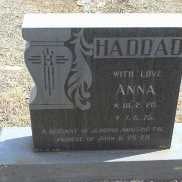 HADDAD Anna 1920-1975