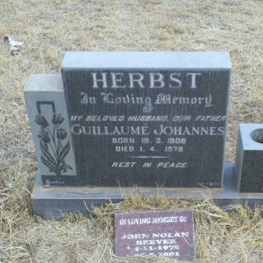 HERBST Guillaume Johannes 1906-1978