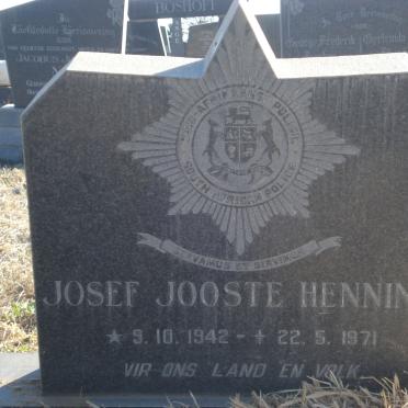 HENNING Josef Jooste 1942-1971