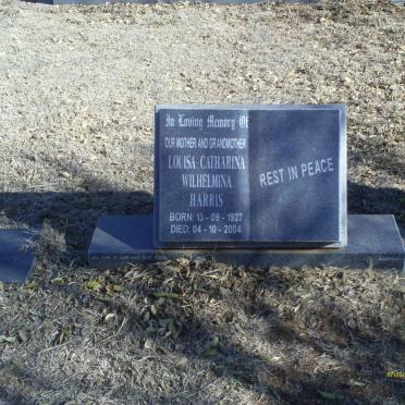 HARRIS Louisa Catharina Wilhelmina 1927-2004