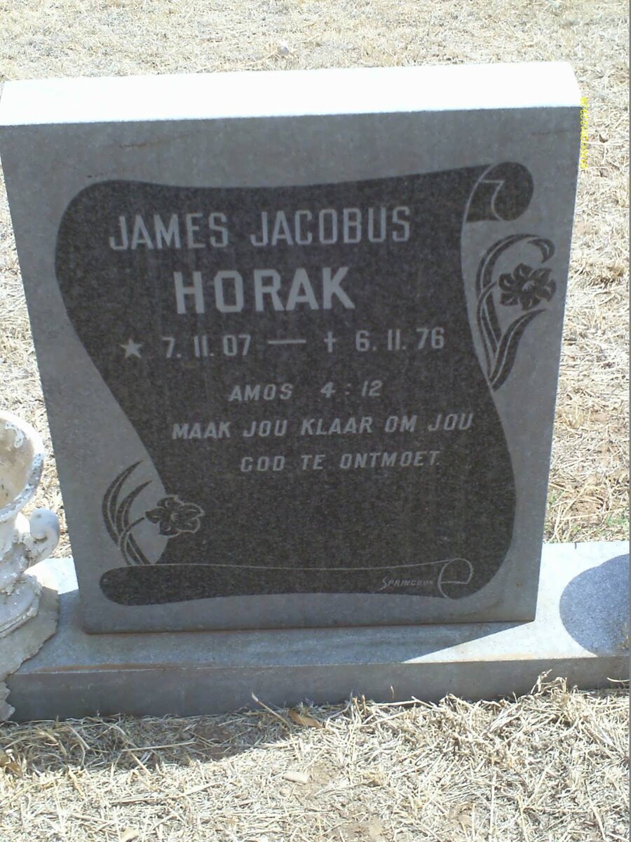 HORAK James Jacobus 1907-1976