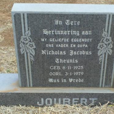JOUBERT Nicholas Jacobus Theunis 1925-1979