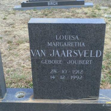 JAARSVELD Louisa Margaretha, van nee JOUBERT 1912-1992