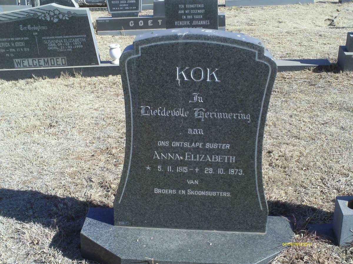 KOK Anna Elizabeth 1915-1973