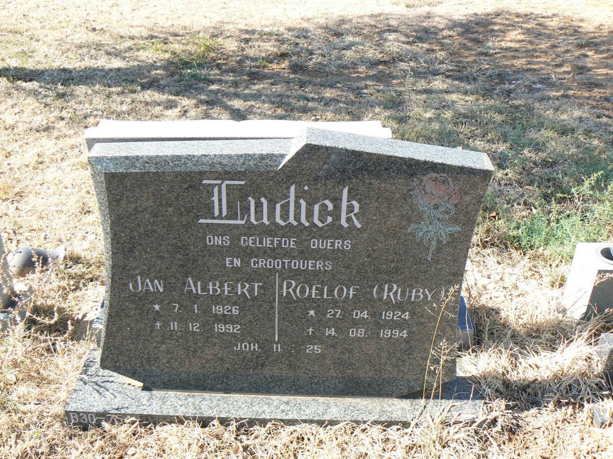 LUDICK Jan Albert 1926-1992 &amp; Roelof 1924-1994