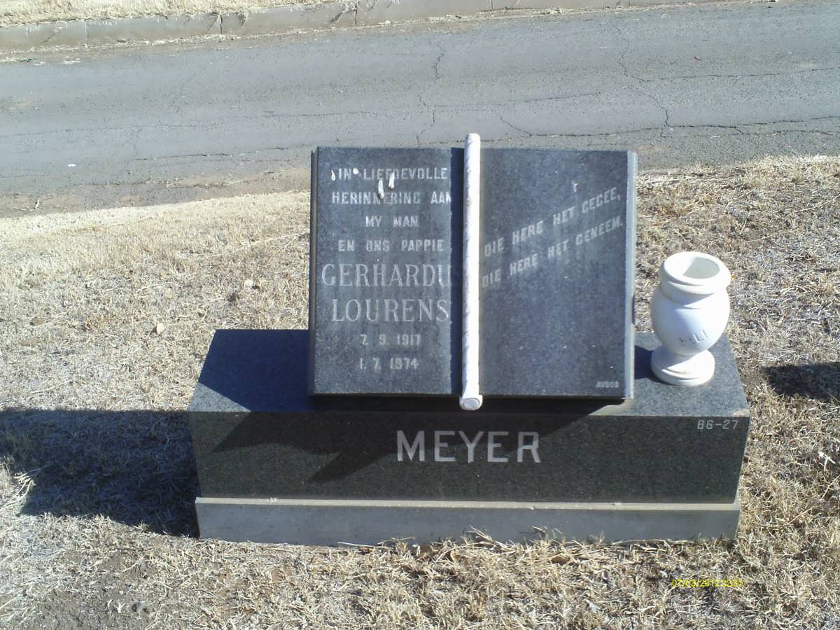 MEYER Gerhardus Lourens 1917-1974