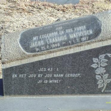 MATHYSEN Jacob Erasmus 1940-1977