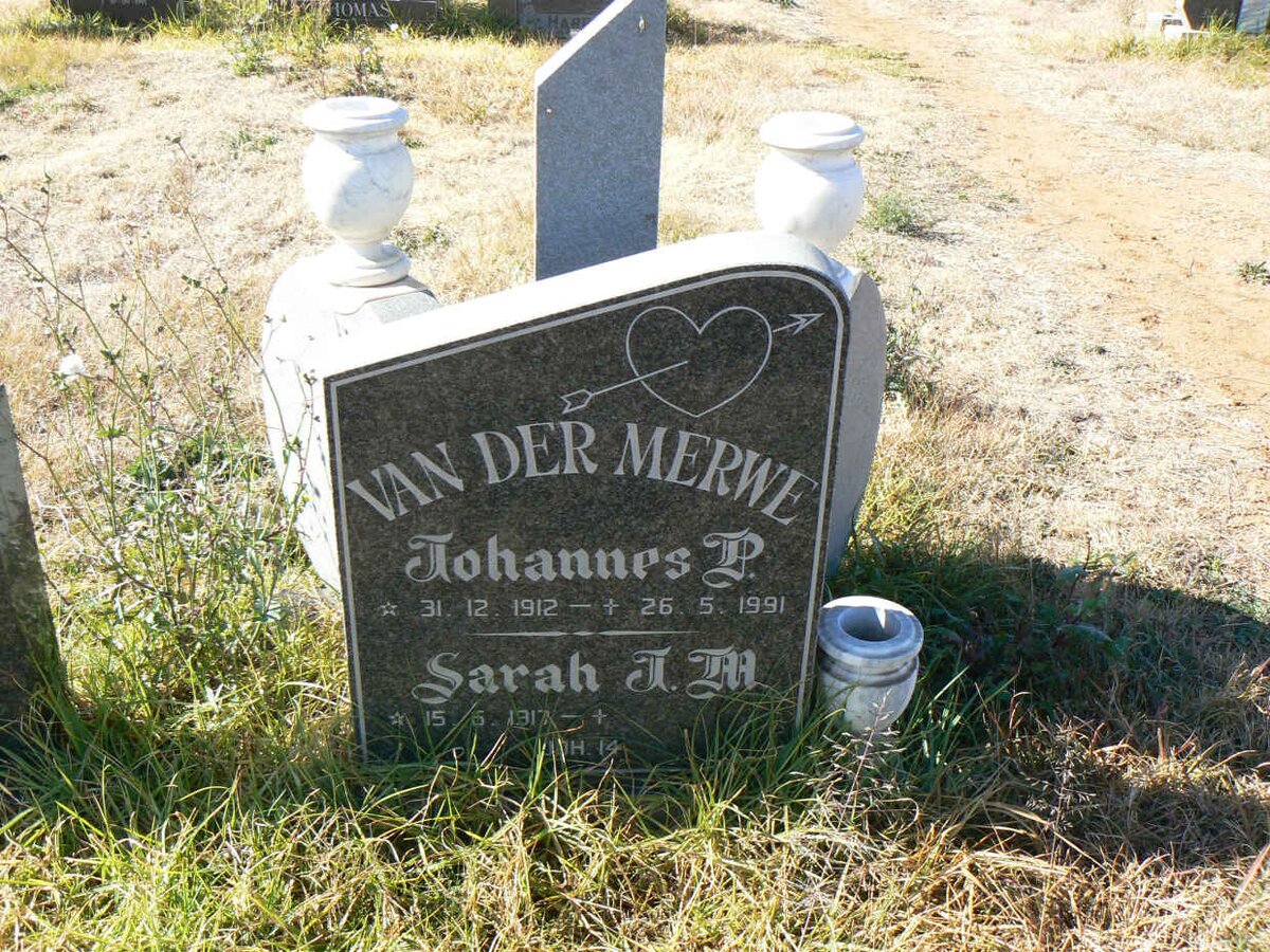 MERWE Johannes P., van der 1912-1991 &amp; Sarah J.M. 191?-
