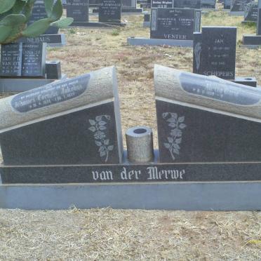 MERWE Johannes Cornelis Jakobus, van der 1939-1977 &amp; Aletta Maria 1929-