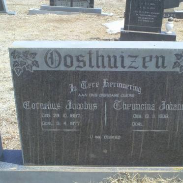OOSTHUIZEN Cornelius Jacobus 1897-1977 Theuncina Johanna 1908-