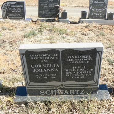 SCHWARTZ Cornelia Johanna 1922-2010
