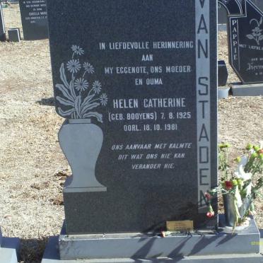 STADEN Helen Catherine, van nee BOOYENS 1925-1981