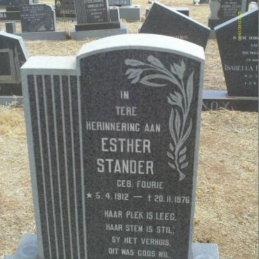 STANDER Esther nee FOURIE 1912-1976