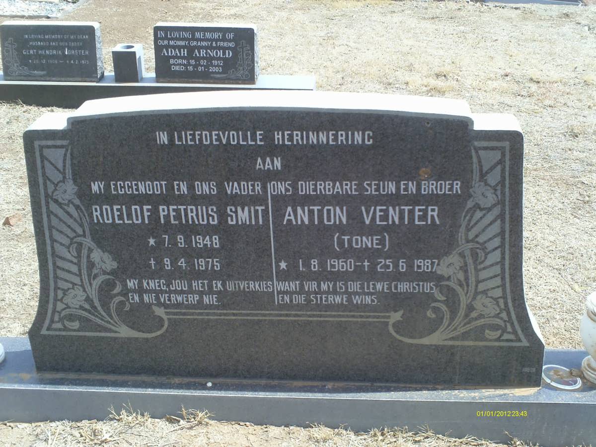 SMIT Roelof Petrus 1948-1975 :: VENTER Anton 1960-1987