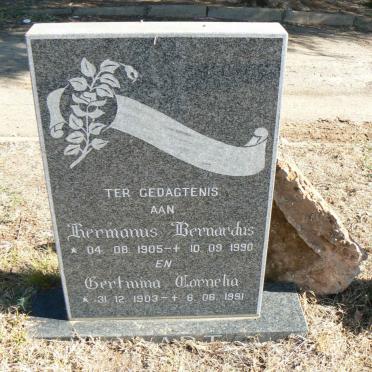 SWART Hermanus Bernardus 1905-1990 &amp; Gertmina Cornelia 1903-1991