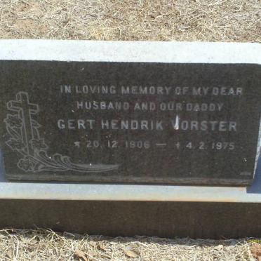 VORSTER Gert Hendrik 1906-1975