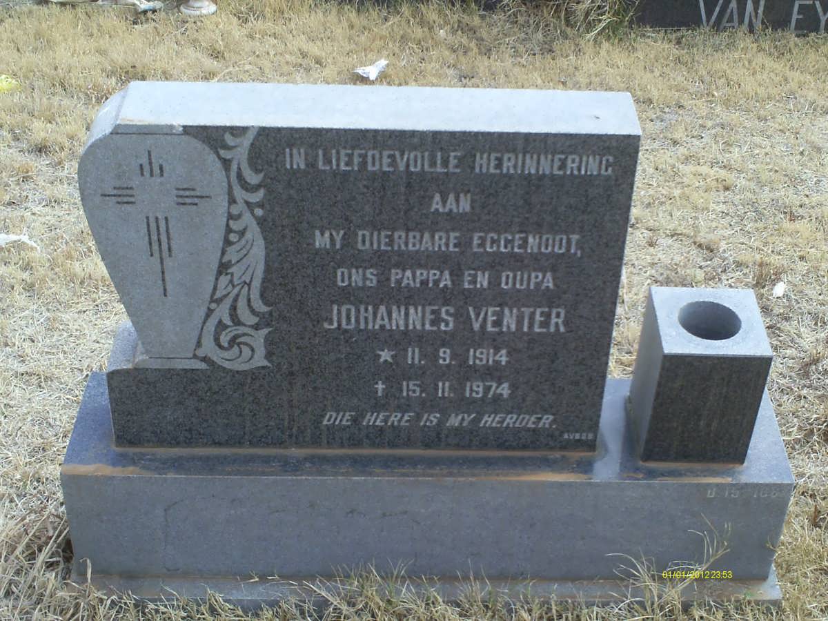 VENTER Johannes 1914-1974