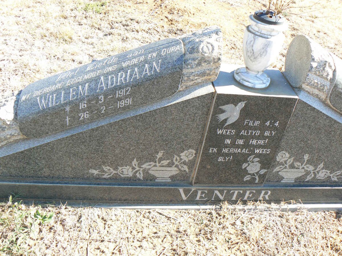 VENTER Willem Adriaan 1912-1991