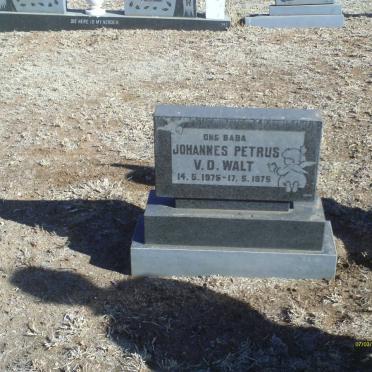 WALT Johannes Petrus, van der 1975-1975