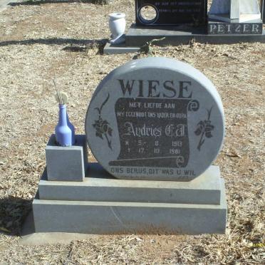 WIESE Andries C.J. 1913-1981