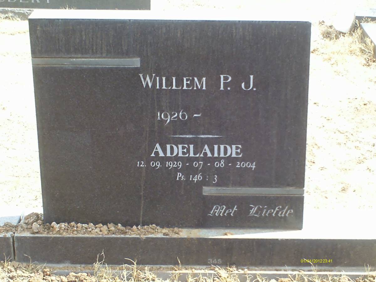 ? Willem P.J. 1926- &amp; Adelaide 1929-2004
