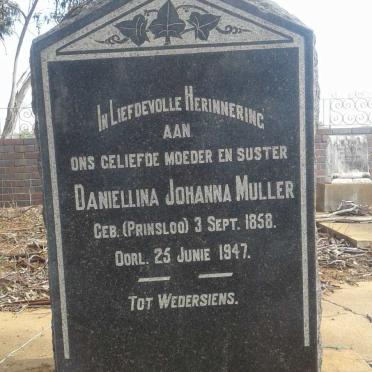 MULLER Daniellina Johanna nee PRINSLOO 1858-1947