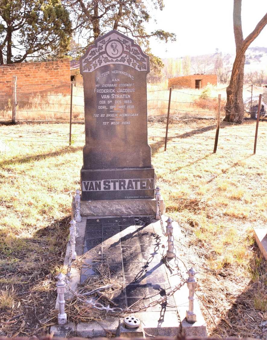 STRATEN Frederick Jacobus, van 1883-1938