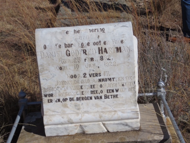 HARTMAN Daniel Godfred 1882-1922