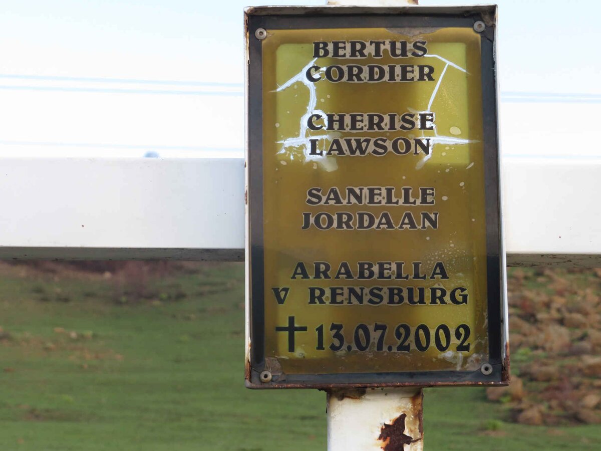 CORDIER Bertus -2002 :: LAWSON Cherise -2002 :: JORDAAN Sanelle -2002 :: V. RENSBURG Arabella -2002