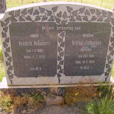 NEL Hendrik Johannes 1882-1970 &amp; Helena Catharina PIETERS 1891-1953