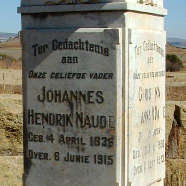 NAUDE Johannes Hendrik 1836-1915