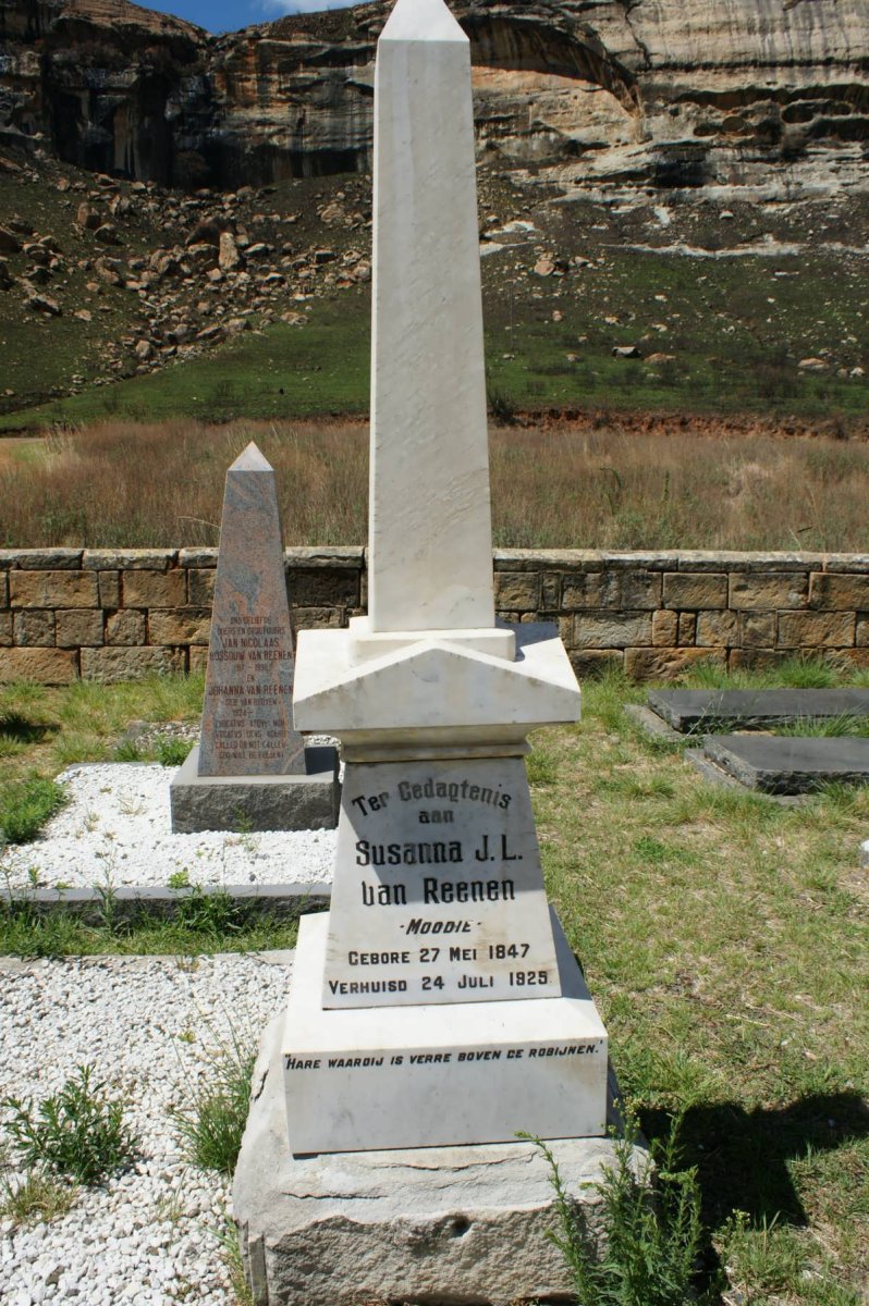 REENEN Susanna J.L., van nee MOODIE 1847-1925