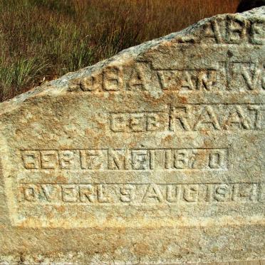 WYK Sophia Elizabeth Jacoba, van nee RAATH 1870-1914