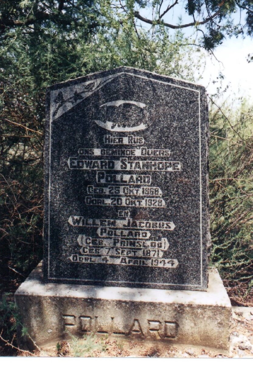 POLLARD Edward Stanhope 1868-1928 &amp; Willem Jacobus PRINSLOO 1871-1944