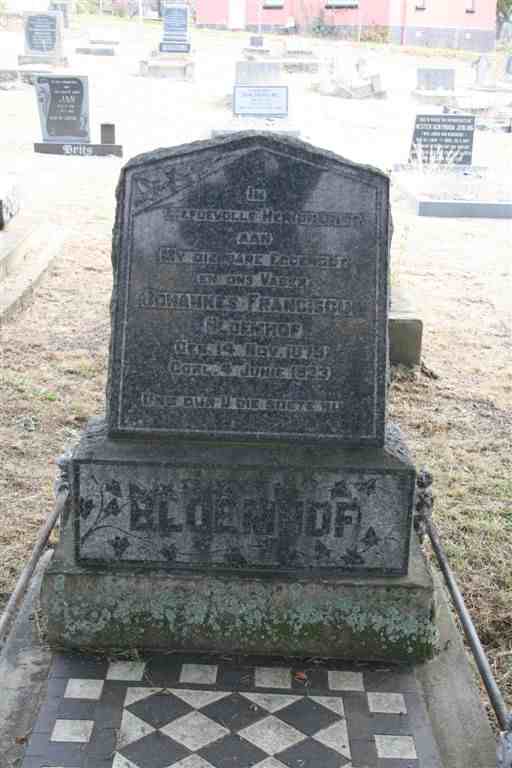 BLOEMHOF Johannes Franciscus 1879-1933