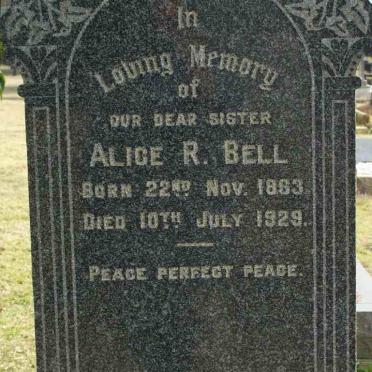 BELL Alice R. 1863-1929
