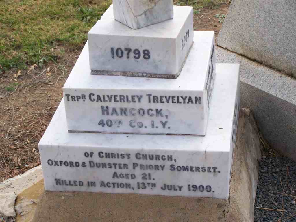 HANCOCK Calverley Trevelyan -1900
