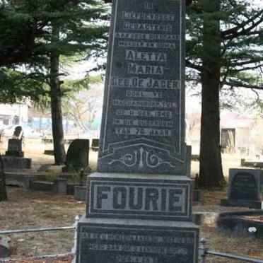 FOURIE Johannes Petrus -1930 &amp; Aletta Maria DE JAGER -1948