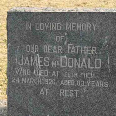 McDONALD James -1926