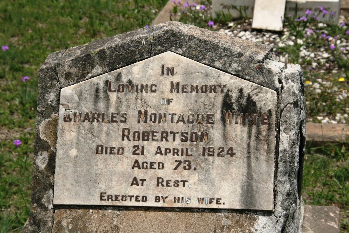 ROBERTSON Charles Montague White -1924