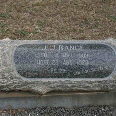 RANGE J.J. 1909-1928