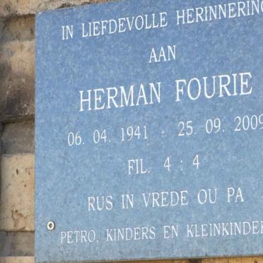 FOURIE Herman 1941-2009