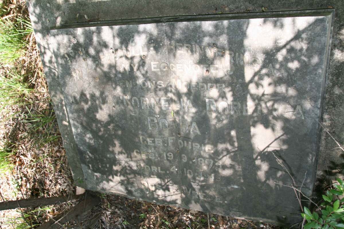 BOTHA Gesina Cornelia Dorethea nee FOURIE 1874-1913
