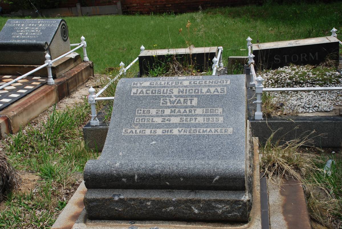 SWART Jacobus Nicolaas 186?-1935
