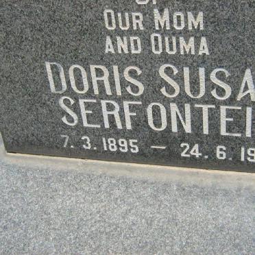 SERFONTEIN Doris Susan 1895-1979