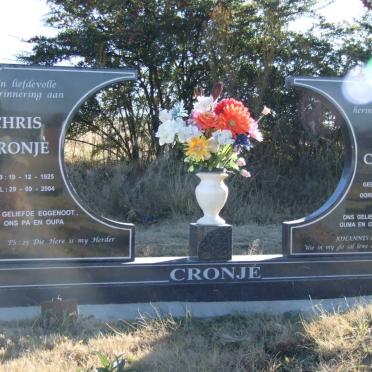 CRONJÉ Chris 1925-2004 &amp; Lena 1926-2010