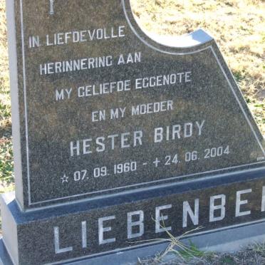 LIEBENBERG Hester Birdy 1960-2004