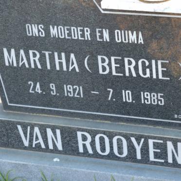 ROOYEN Martha, van 1921-1985